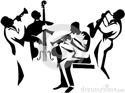 jazz-quartet-stylized-musicians-silhouettes-upright-bass-saxophone-trumpets-35194202